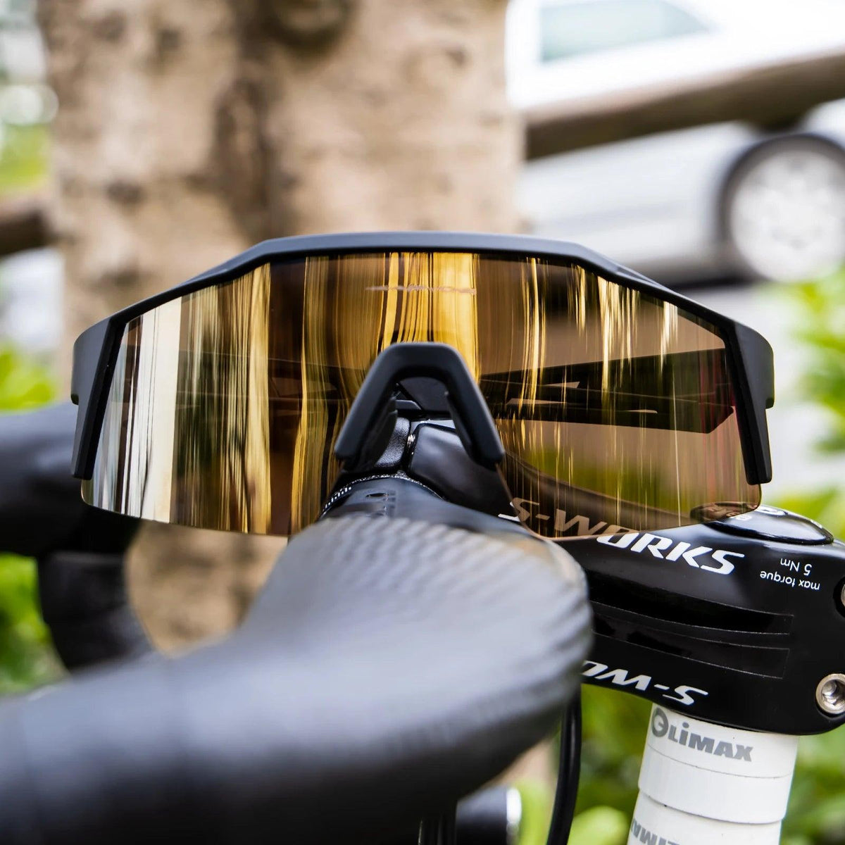 Óculos de sol ciclismo polarizado, Kapvoe MTB, uv400, gênero unissex, esporte ao ar livre - BELANGAR