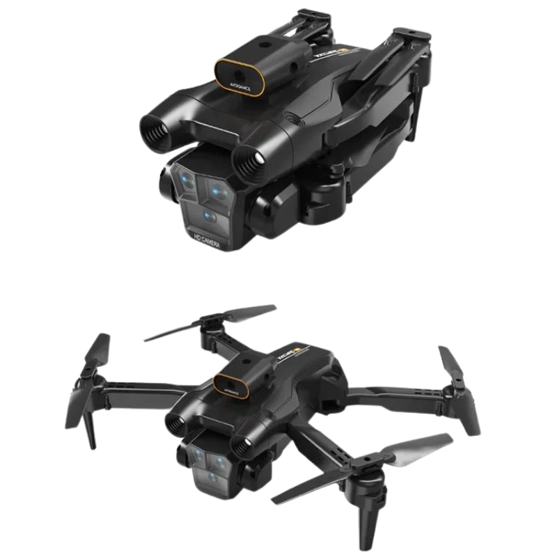 Drone m4 rc 4k profissional com ângulo amplo, câmera tripla hd, wi-fi, fpv, avental de sustentação de altura