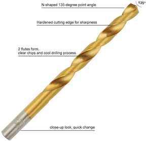 Conjunto De Brocas Metal Multi Bits Tools Drill 99 Unidades 1/4"-1/16" - BELANGAR