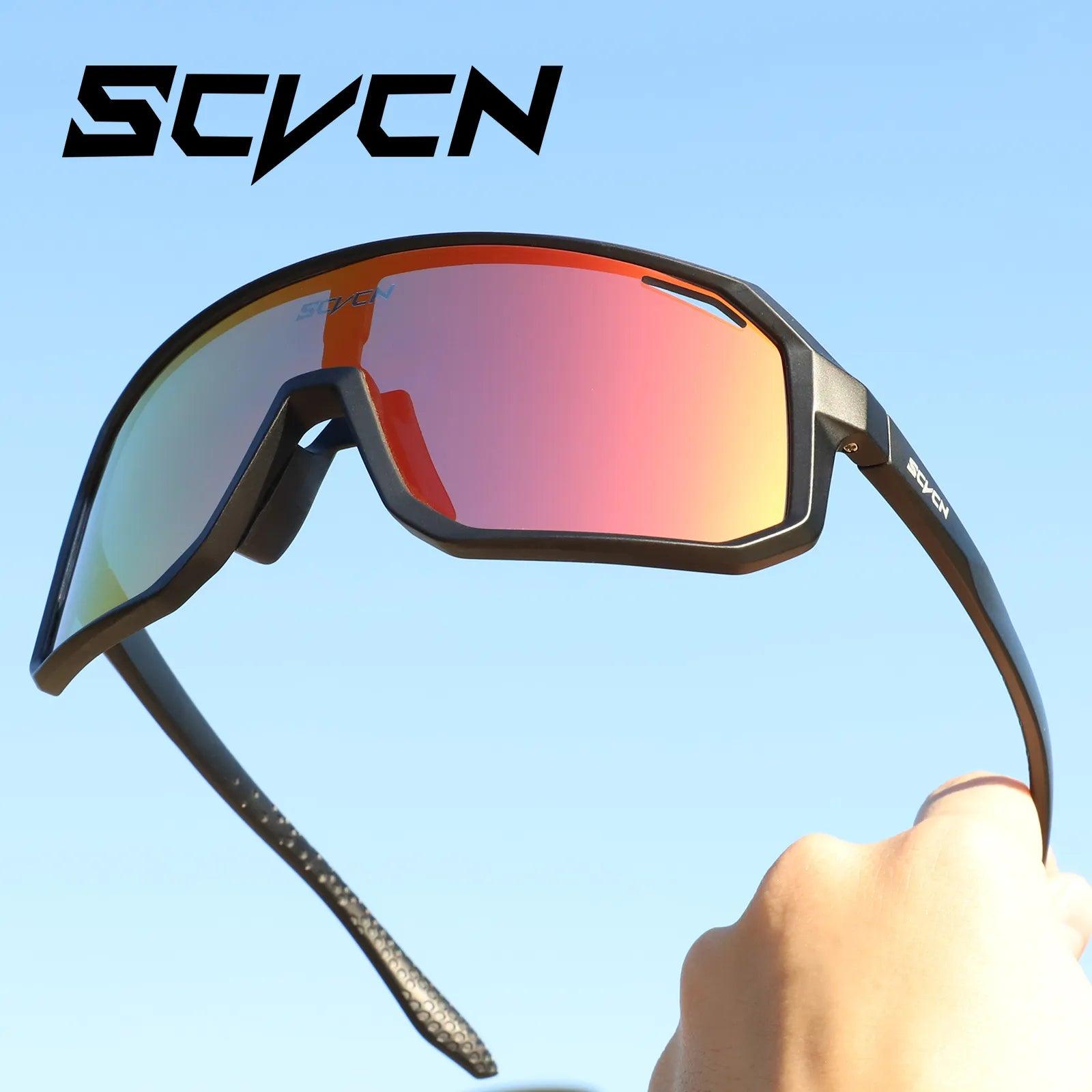 Óculos de sol ciclismo Scvcn, uv400, Gênero unissex - BELANGAR