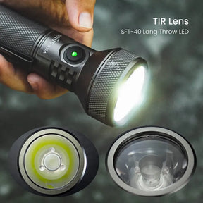 Lanterna Sofirn If22a LED 21700 USB C 3A SFT40 2100lm 680M recarregável longo alcance - BELANGAR