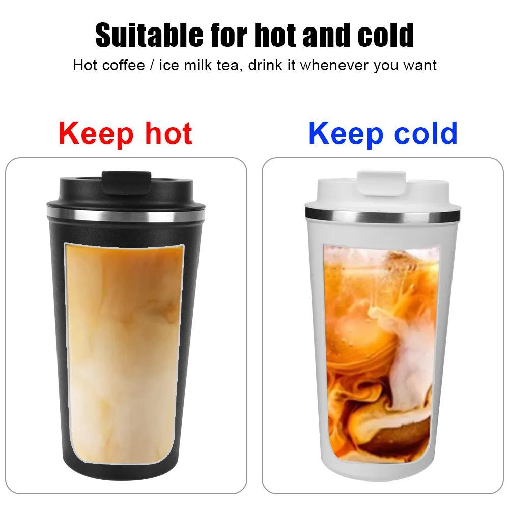 Copo térmico caneca de chá, água, café 380/510ml duplo aço inoxidável - BELANGAR