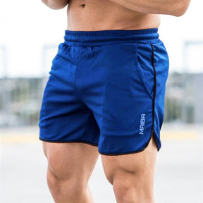 Calções Shorts Esportivos Para Correr, Bolsos, fitness respirável, secagem rápida, gênero masculino - BELANGAR