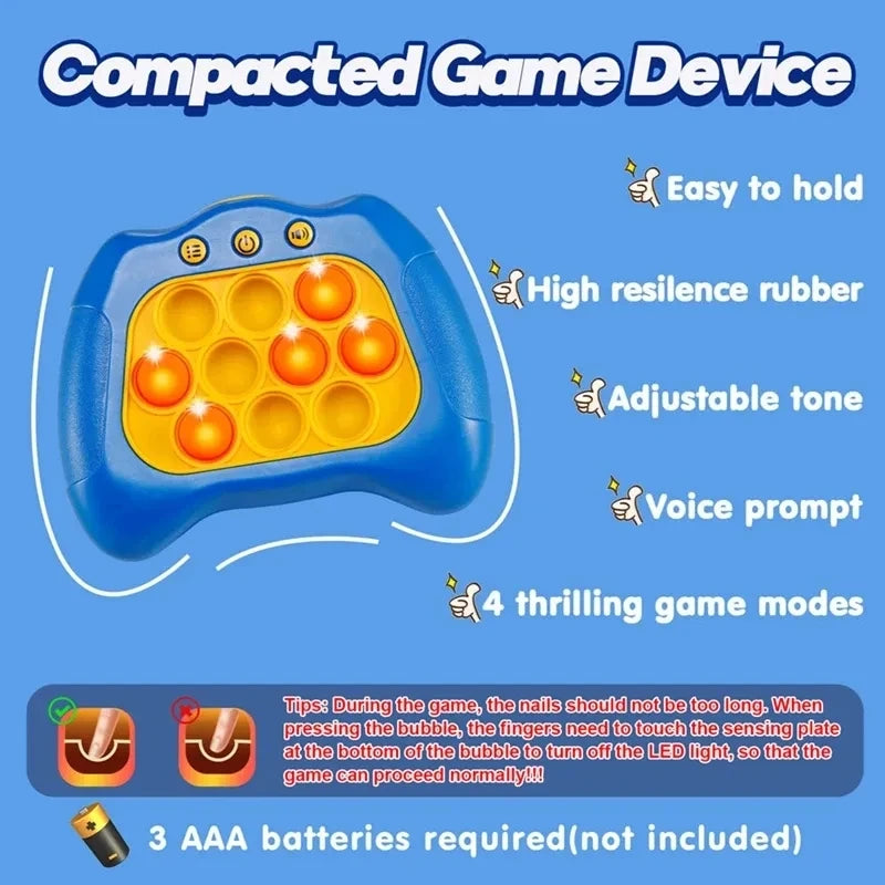 Pop Game de empurrar bolhas eletrônico, jogo crianças ante estresse