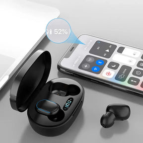 Fones De Ouvido Sem Fio, Bluetooth E7S TWS, Microfone À Prova D 'Água, Trabalho Em Todos Smartphone - BELANGAR