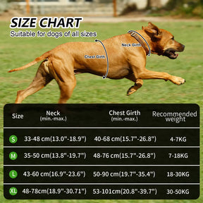 Colete Peitoral MASBRILL Arnês para cães sem tração de nylon reflexivo ajustável médio e grande - BELANGAR