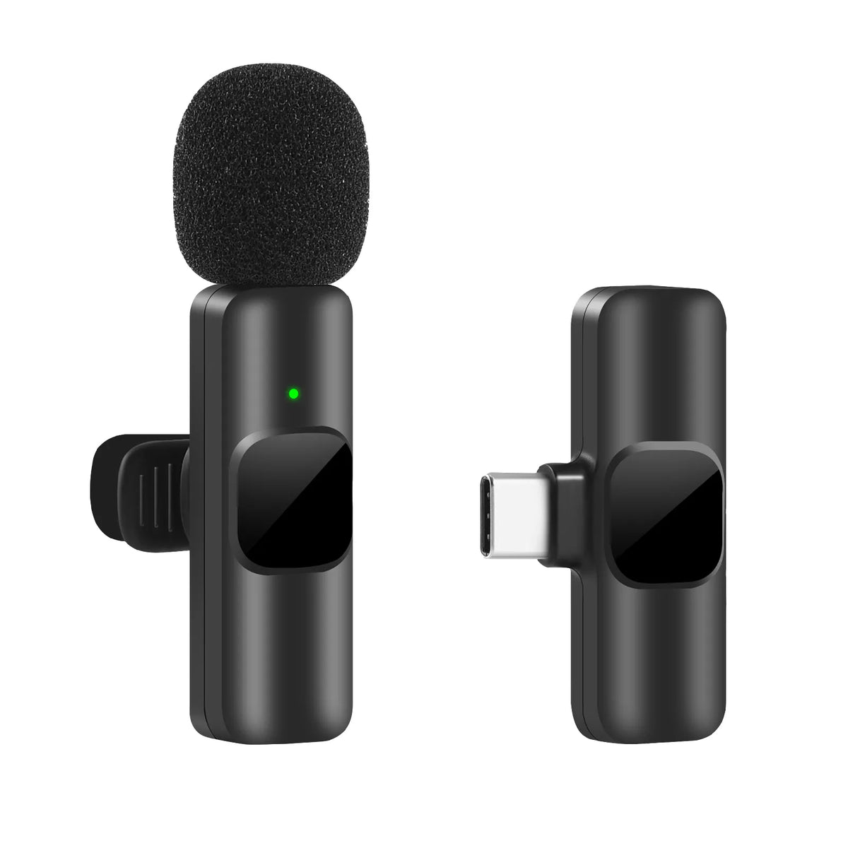 Microfone de lapela mini, sem fio portátil para iphone ou android
