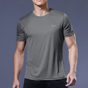 Camisas de corrida e futebol esportiva jogging t-shirts, secagem rápida, compressão, fitness gym, gênero masculino - BELANGAR