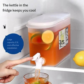 Jarro para água fria com torneira, dispensador de bebidas para geladeira capacidade, 3.5L - BELANGAR