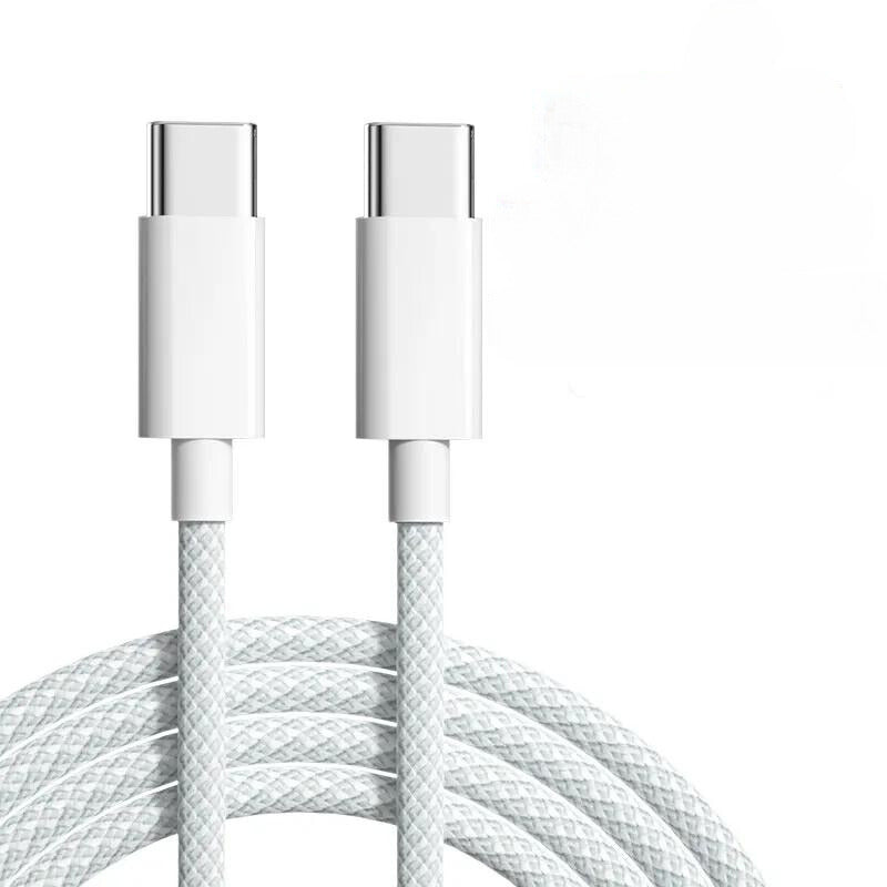 Cabo USB Tipo C para Tipo C, De Carregamento Rápido, Linha De Dados, para iPhone 15, Xiaomi Poco, 20V, 3A, 60W, nos tamanhos 0.3m - 1m - 1.5m - 2m