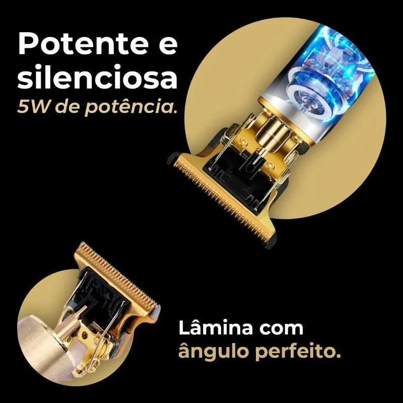 Máquina de cortar cabelo masculina com design aleatório elétrico profissional - BELANGAR