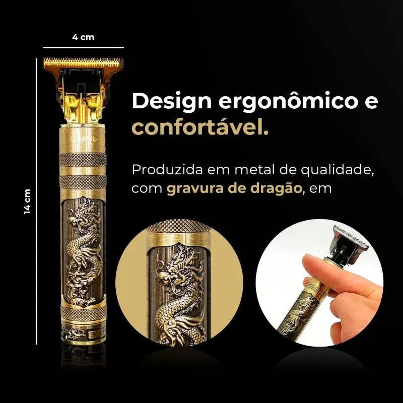 Máquina de cortar cabelo masculina com design aleatório elétrico profissional - BELANGAR