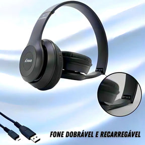 Fone De Ouvido Sem Fio Headphone Bluetooth Estéreo para Celular