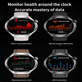 Relógio smartwatch GT4 pro, inteligente ip68 nfc gps rastreador amoled 360*360 tela hd frequência cardíaca bluetooth chamada, gênero unissex - BELANGAR