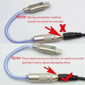 Cabo Amplificador de Fone de Ouvido, 3,5 mm, Decodificador de áudio IEM AMP Adaptador para telefone móvel Tipo C - BELANGAR