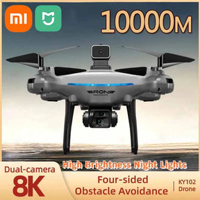 Drone Xiaomi mijia ky102 8k profissional, câmera dupla, fotografia aérea 360, evita obstáculos