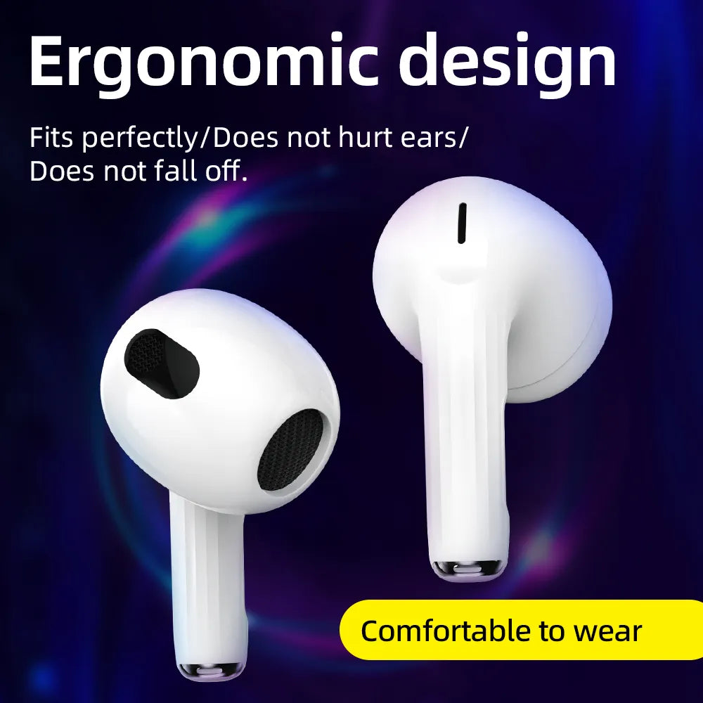 Fones De Ouvido HOCO TWS Sem Fio com Mic, Touch Control, Bluetooth 5.3, Dupla Redução de Ruído