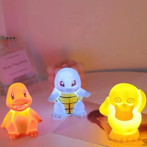 Pokemon pikachu luz noturna suave para quarto cabeceira luz led decoração