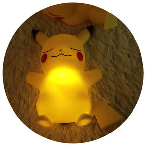 Pokemon pikachu luz noturna suave para quarto cabeceira luz led decoração