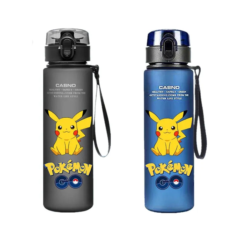 Garrafa Copo portátil anime Pokemon pikachu 560ml