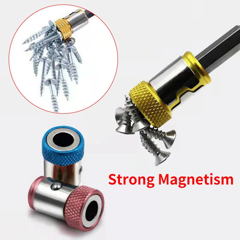 Ferramenta de broca magnética anti-corrosão, Anel eletromagnético de liga, Chave de fenda Bit Holder, Chave de fenda transversal, Anti-Corrosão - BELANGAR