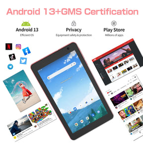 Tablet Android 13 PRITOM 8", 8GB(4+4 Expand) 64GB,1TB Expand, Tela IPS 1280x800, com câmera dupla, 5000mAh Bateria, Wi-Fi